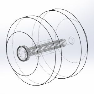 180 Degree Round Mall Glass Clamp #2